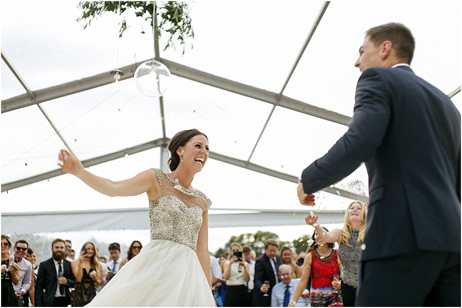 Great first dance at Vintage Farm wedding 