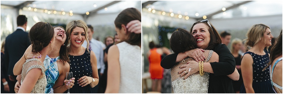 Happiness and hugs at Vintage Farm wedding 