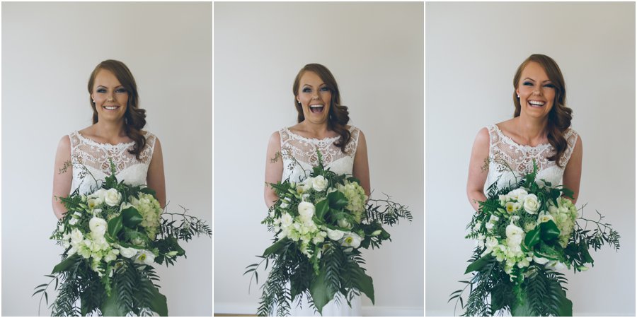 Sequence of a happy bride