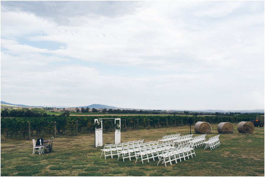 Yarra Valley wedding venues - Ceremony set up at Acacia Ridge