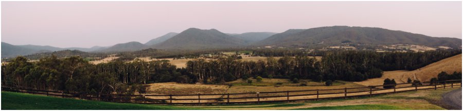 Yarra Valley wedding venues - Panorama of riverstone estate
