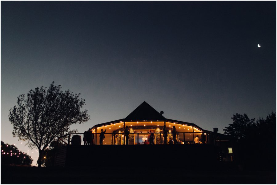 Yarra Valley wedding venues - Riverstone estate at night all lit up