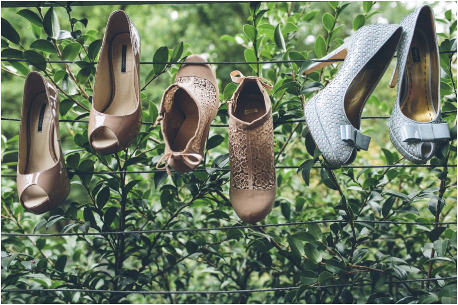 Yarra Valley wedding venues - Quirky shot of shoes hanging from line