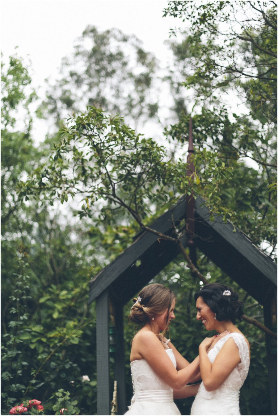 Yarra Valley wedding venues - Two brides embracing
