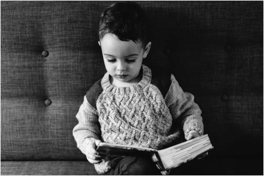 Oscar reading a book_ LJM Photography Ladladybaby family portraits Documentary photographer