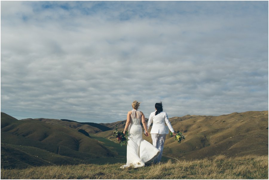 LJM Photography LGBTQI wedding couple in NZ looking out