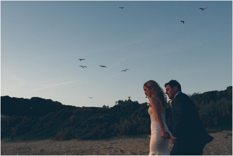 Melbourne Wedding Documentary photographer Coastal beach All Smiles Dusk portraits