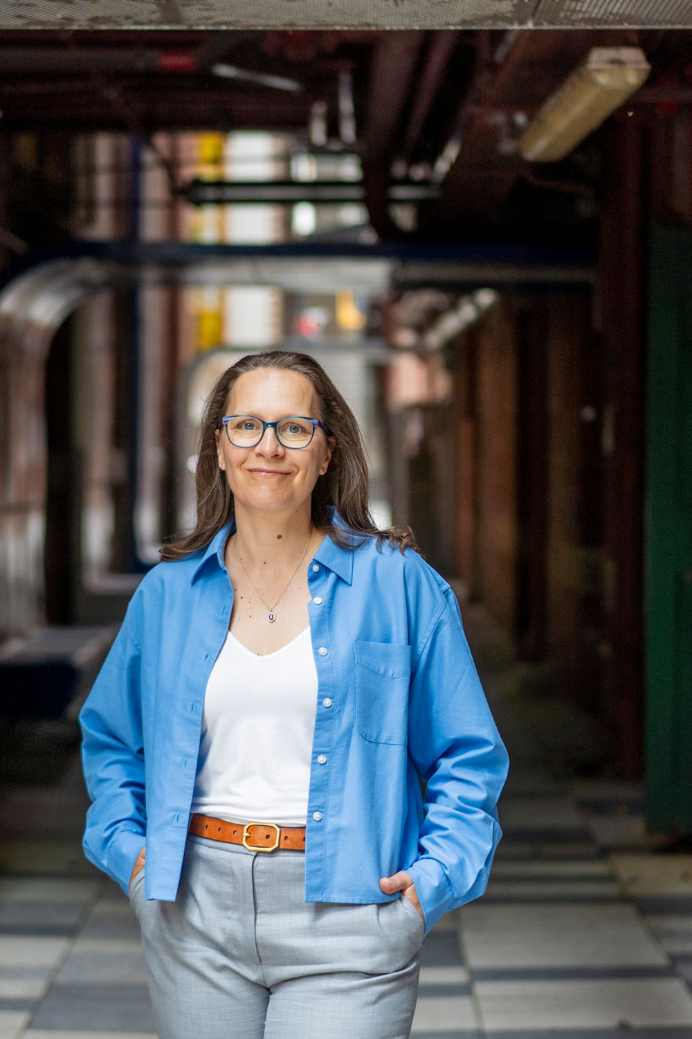 Corporate headshot in Melbourne laneway with natural light