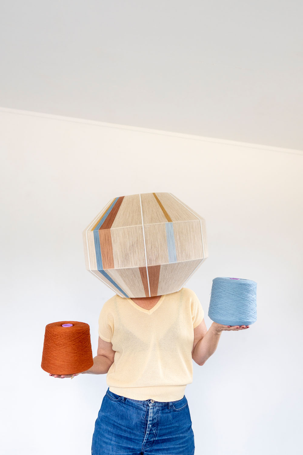 Creative brand headshot of Surf Coast artist with playful styling and natural light