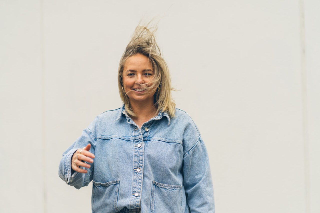 Relaxed Torquay personal branding headshot with wind in hair