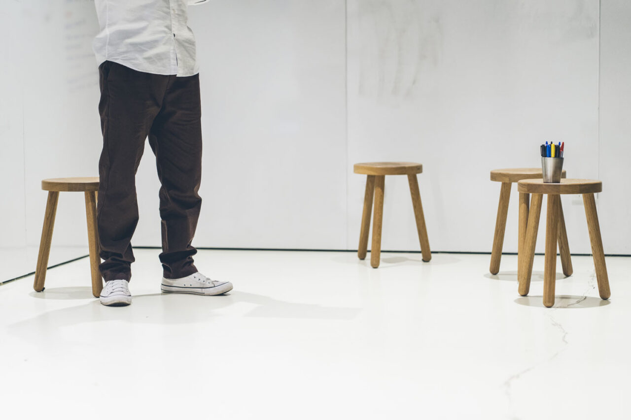 Documentary brand photography capturing a creative business environment with simple, authentic styling