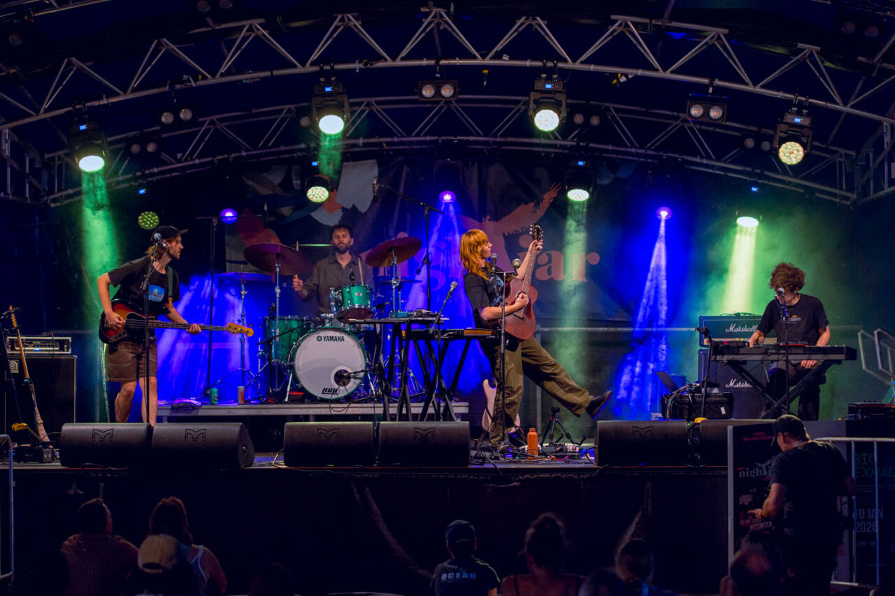 Live band performing at Night Jar Market Torquay Surf Coast event