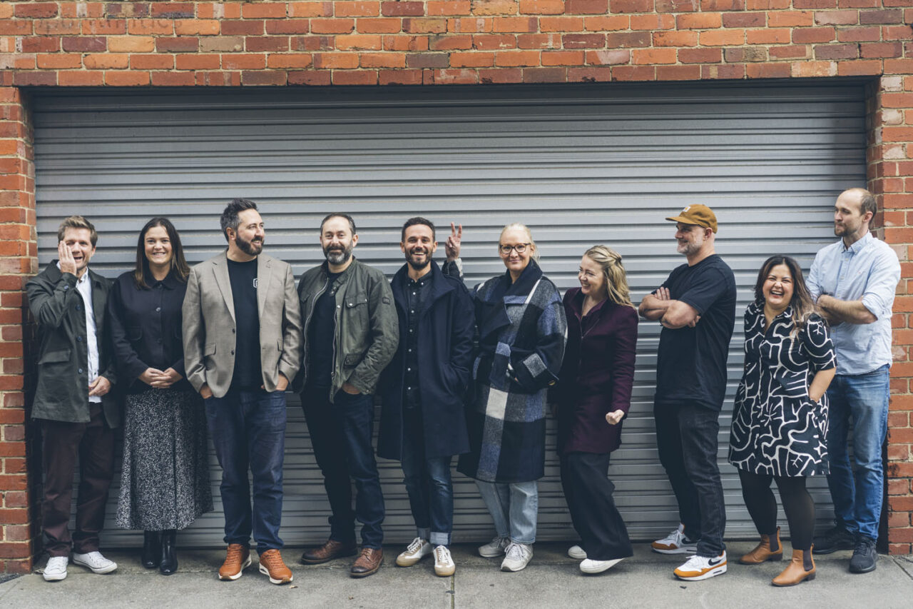 Authentic team brand photography showing a local business group in a relaxed and natural moment