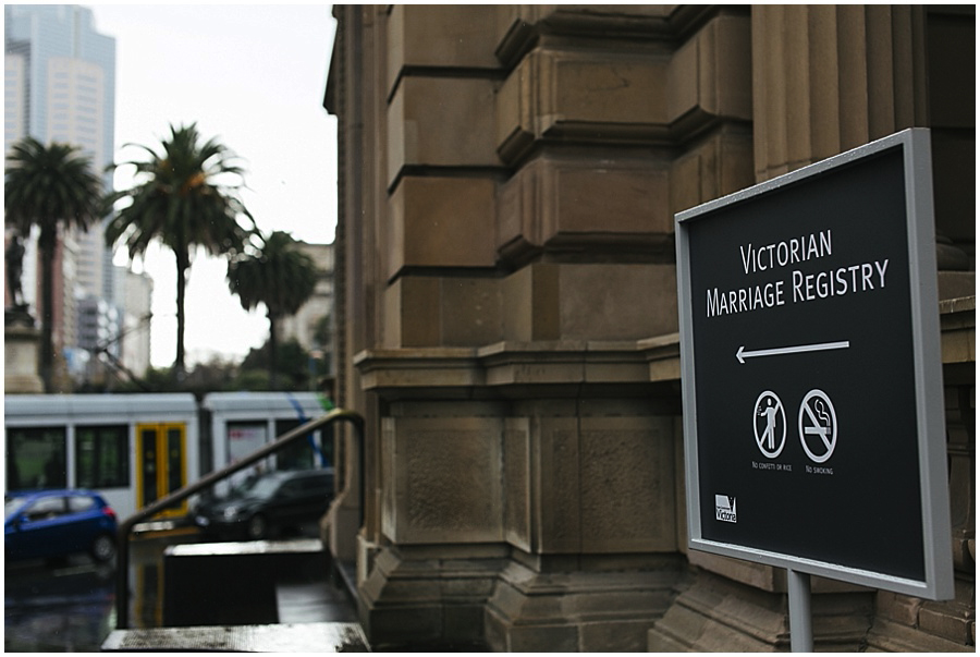 LJMPhotogrphy_Urban Melbourne wedding_Victorian Marriage Registry sign