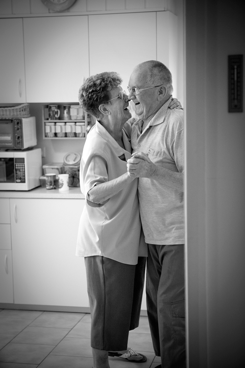 Pam and Dave - Loved up image